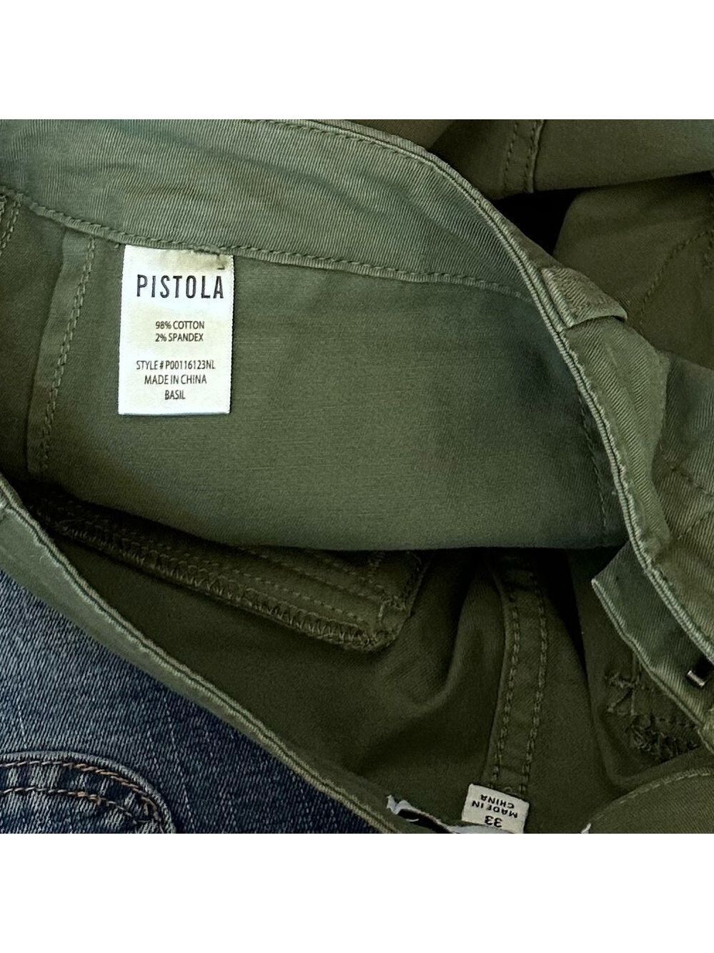 Pistola Denim Twill Sophia Sage Green Wide-Leg Women's Pants Plus Size 33 EUC - Picture 7 of 7